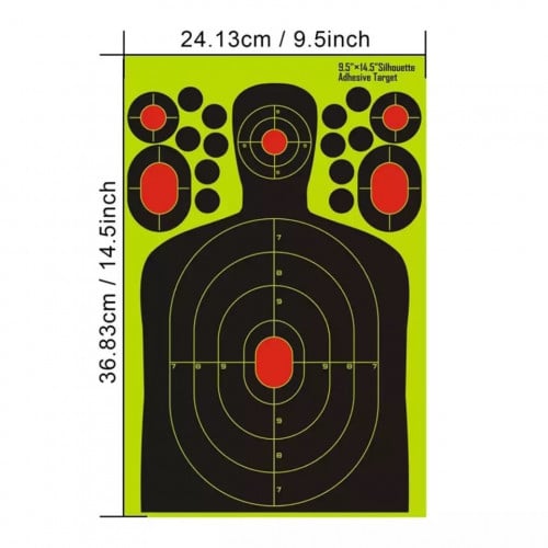 5 قطع أستكر أهداف رماية مقاس 14.5* 36.8 بوصه
