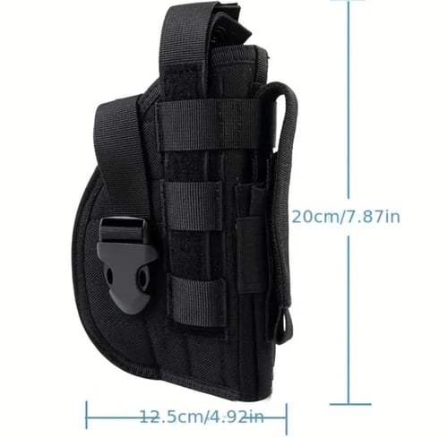 جراب مسدس وأمشاط قابل لتعديل ، بني-أسود