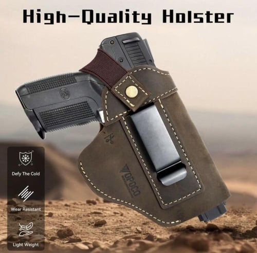 جراب مسدس 9 ملي للأخغاء - جلد طبيعي