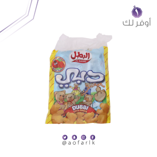 البطل دبي منتفخات الذرة دبي بالطماطم علبة 20 * 15ج...