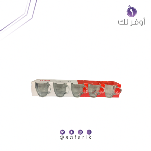 كاسات قزاز كارف 195مل 5 حبه