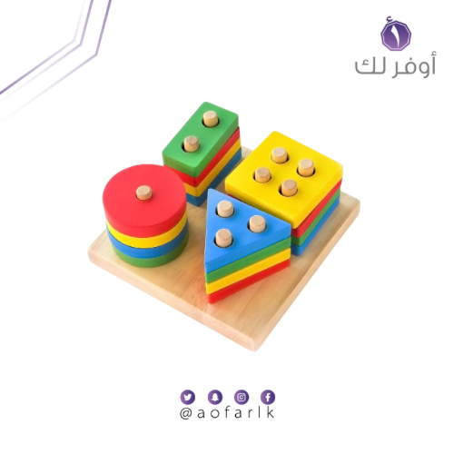 العاب خشبية للصغار ولوحة ترتيب الاشكال من بوكسيكي،...