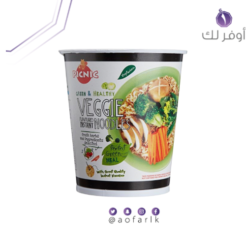 نودلز بيكنيك بنكهة الخضار 60 جم