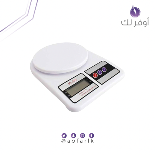 ميزان مطبخ رقمي يتحمل حتى 10 كغم ويتميز بحساسية تق...