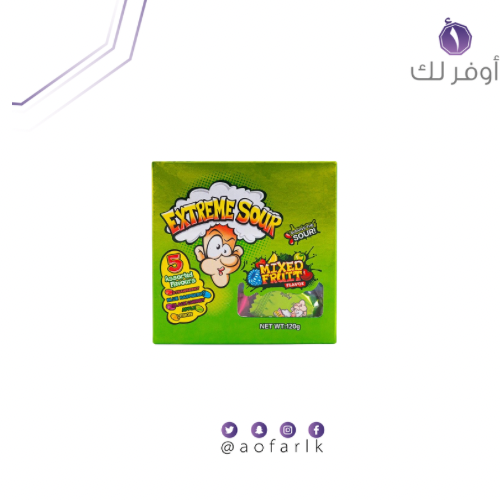 حلاوة حامضة ايكستريم ساور 120 جرام