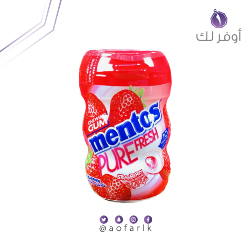 منتوس علك خالي من السكر بنكهة الفراولة -10قطع بالد...