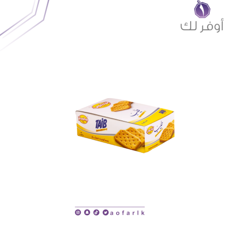 تيشوب بسكويت مالح طيب 12 حبة