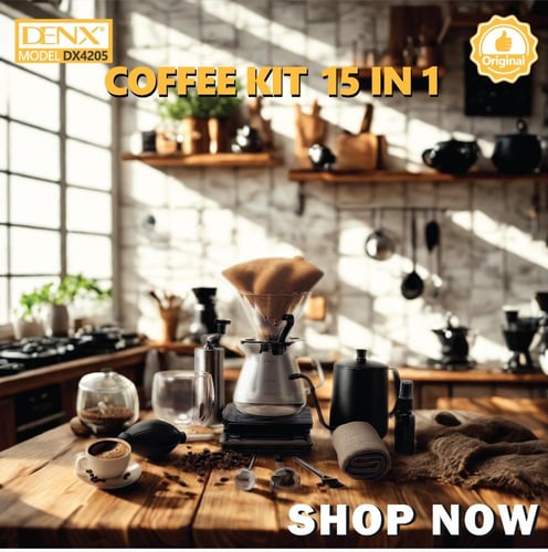 حقيبة القهوة المقطرة V60 المتكاملة 15 في 1 دينكس D...