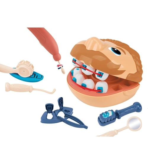 لعبة صلصال ادوات دكتور الاسنان