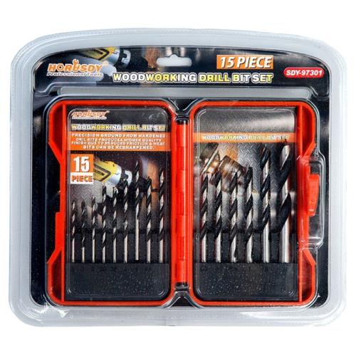 ريشة دريل خشب 15 قطعة