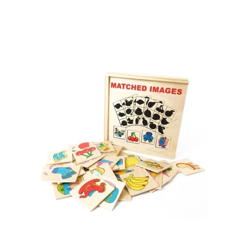 لعبة ذكاء مطابقة الظل الخشبية