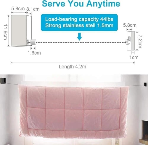 حبل نشر الغسيل 4 متر DLC