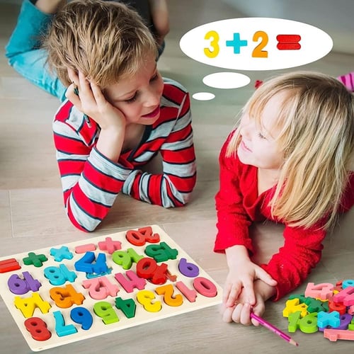 ارقام انجليزي خشبية العاب تعليم الاطفال