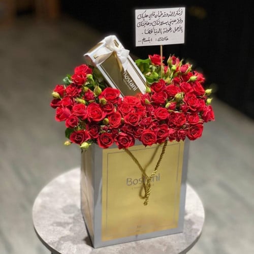 تنسيق بستاني - احمر