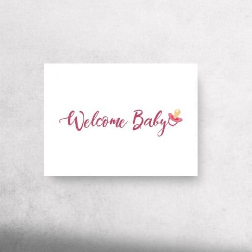 كرت اهداء " Welcame Baby"