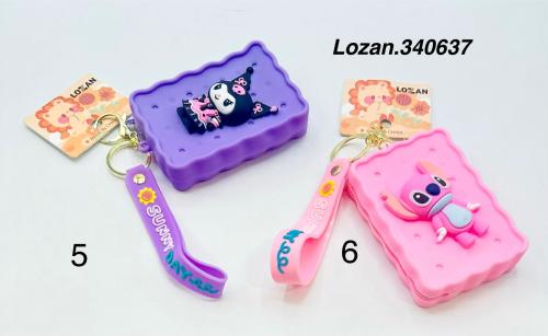 محفظة وميداليه سيليكون - درزن12 حبة