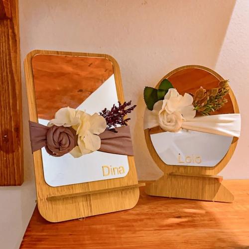 توزيعات مرايات خشبيه - بالحبه