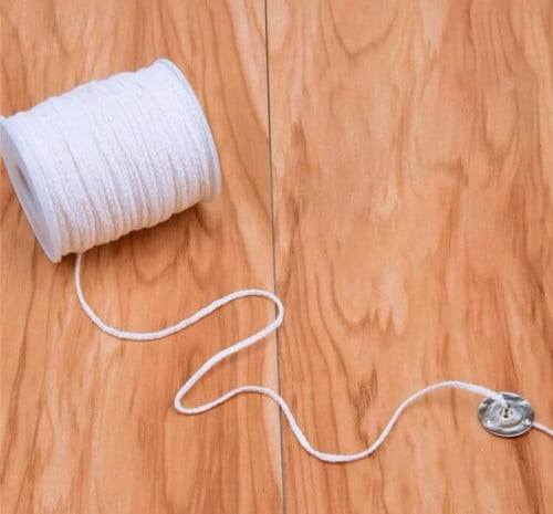 فتيل قطن مناسب للقوالب والكاسات - 1 متر