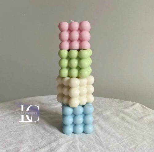 شمعة ببلز كبيرة ملون