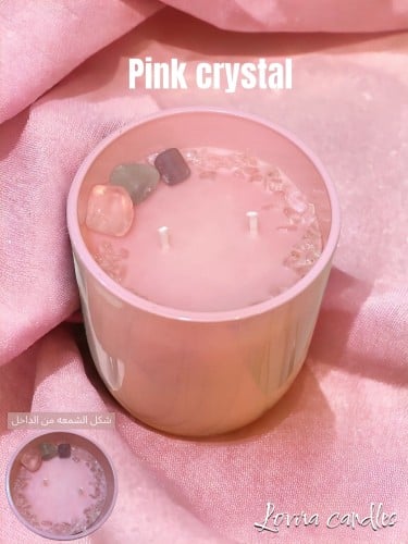 شمعة Pink crystal