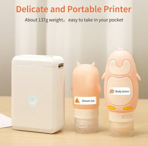 طابعة الملصقات الحرارية صغير الكل في واحد