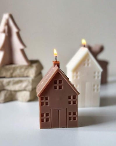شمعة المنزل الشتوي