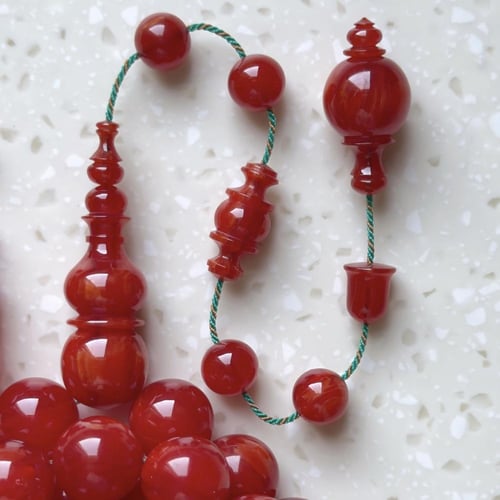 مرجاني معرّق خراطة "سبحة كنانة" محاكاة اسماعيل باش...