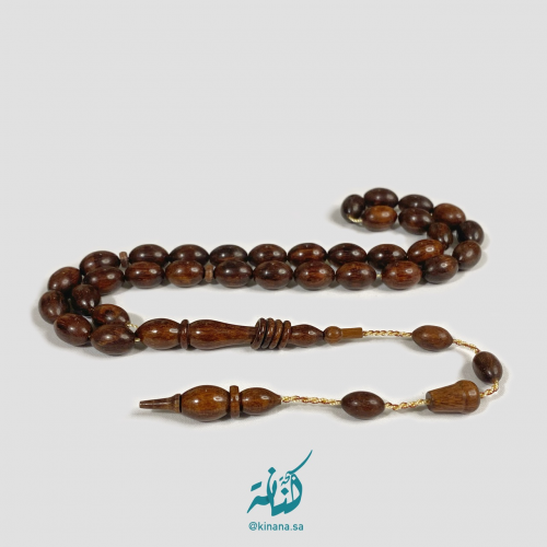 سبحة من خشب الحية (سنيك وود) مع خلاخل