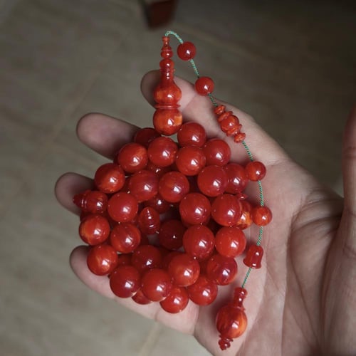 مرجاني معرّق خراطة "سبحة كنانة" محاكاة اسماعيل باش...