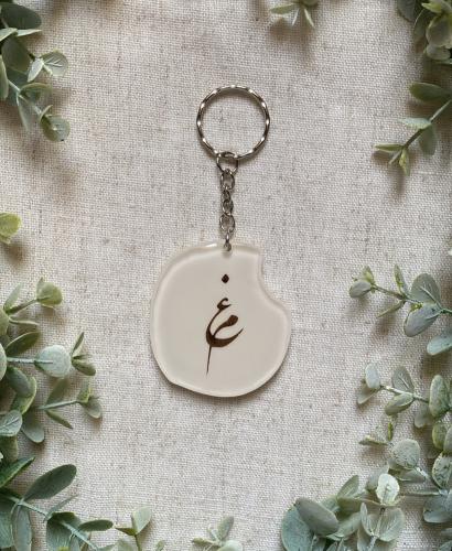 ميدالية مفاتيح شكل دائره مشطوفه سكري