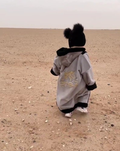 فروه اطفال شتويه لون رمادي