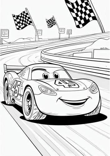 كراس تلوين أنا احب السيارات 55