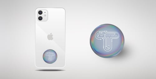 استيكر دائري ذكي ( لميع )