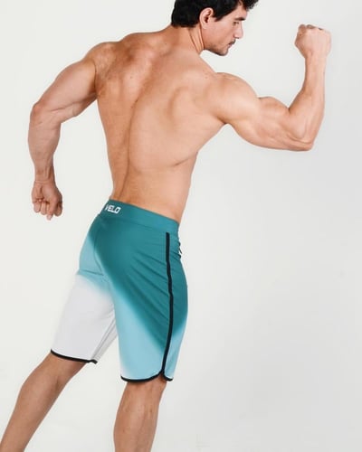 شورت فيزيك اخضر مموج KAKI WAVES