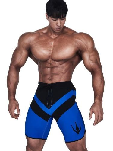 شورت فيزيك ازرق وبالاسود V Blue Black