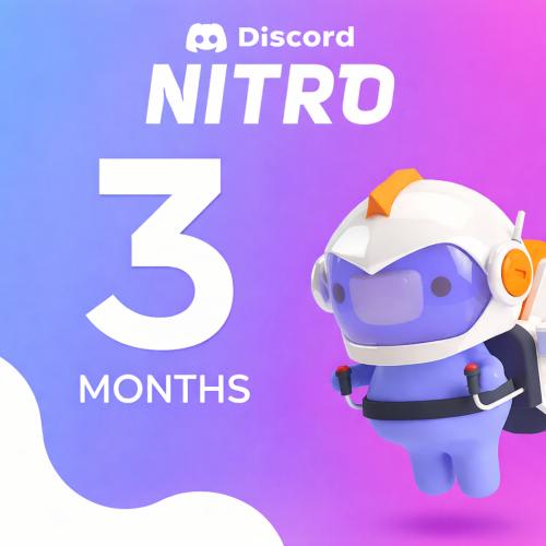 ديسكورد نيترو 3 أشهر للحسابات الجديدة