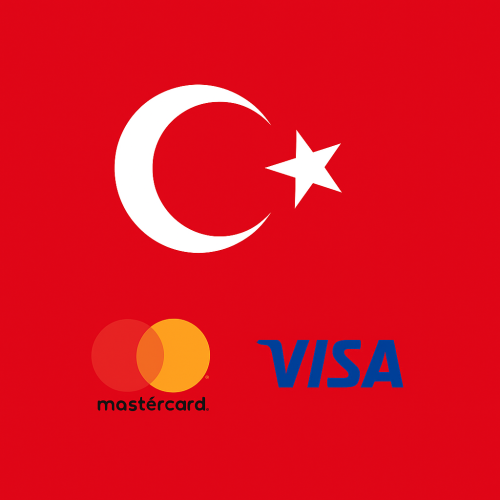 بطاقة مسبقة الدفع تركية (ماستركارد / فيزا)