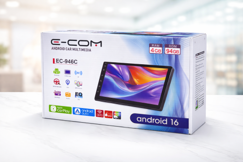 شاشة اندرويد من E-COM رام 4 ذاكرة 64 حجم 9 انش بدو...