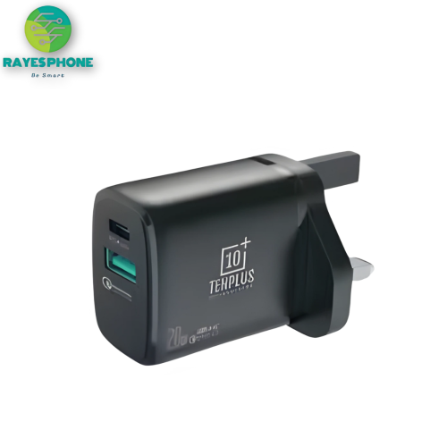 شاحن جداري من TENPLUS بقوة 20 واط PD USB - اسود