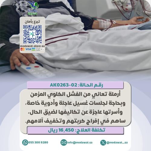 Widow suffering from chronic kidney failure (case...