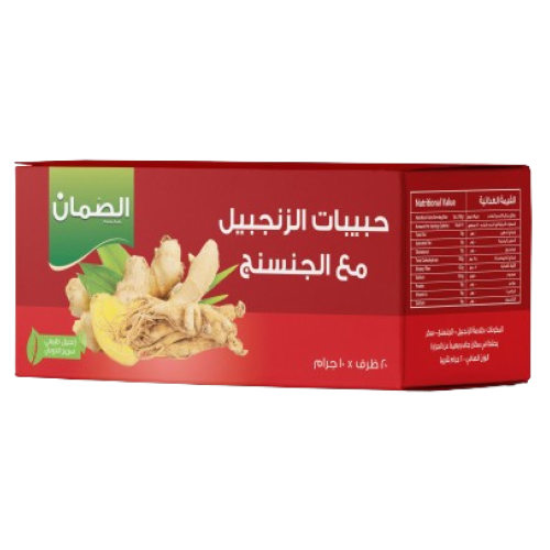 مشروب حبيبات الزنجبيل مع الجنسينج