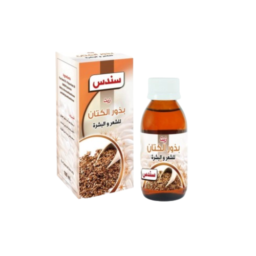 زيت بذور الكتان الطبيعي للشعر والبشرة