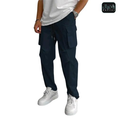 بنطلون براشوت كحلي اوفر سايز