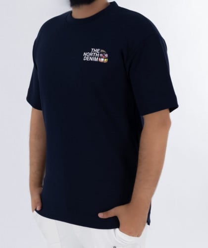 تيشيرت اوفر سايز كحلي