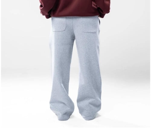 بنطلون أوفرسايز بخصر مطاطي واسع ومريح لجميع الأوقا...