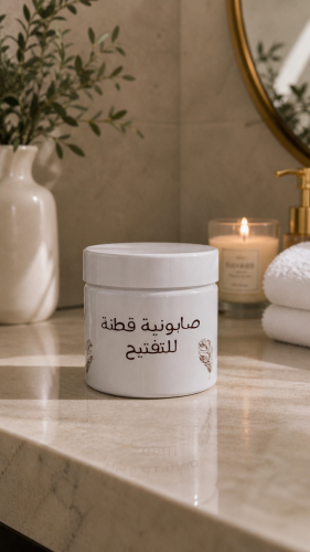 عبوه صابونيه قطنه للتفتيح