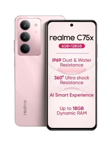 ريلمي cx75 ذاكرة داخلية 128 جيجابايت وذاكرة رام 6...