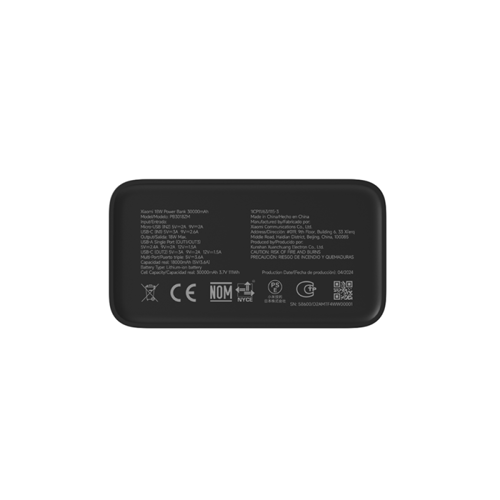 باور بنك شاومي بمنفذين USB ومنفذ USB-C بسعة 30000...