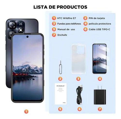 اتش تي سي Wildfire E7 ذاكرة داخلية 256 جيجابايت وذ...