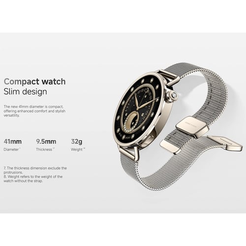 ساعة ذكية شاومي S4 شاشة بمقاس 41 وبتقنية AMOLED بل...